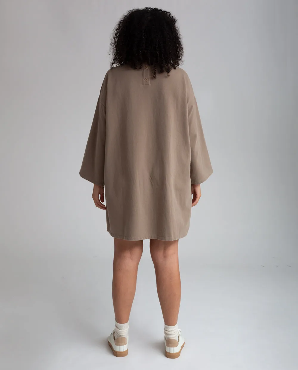 Xena Organic Cotton Dress In Olive