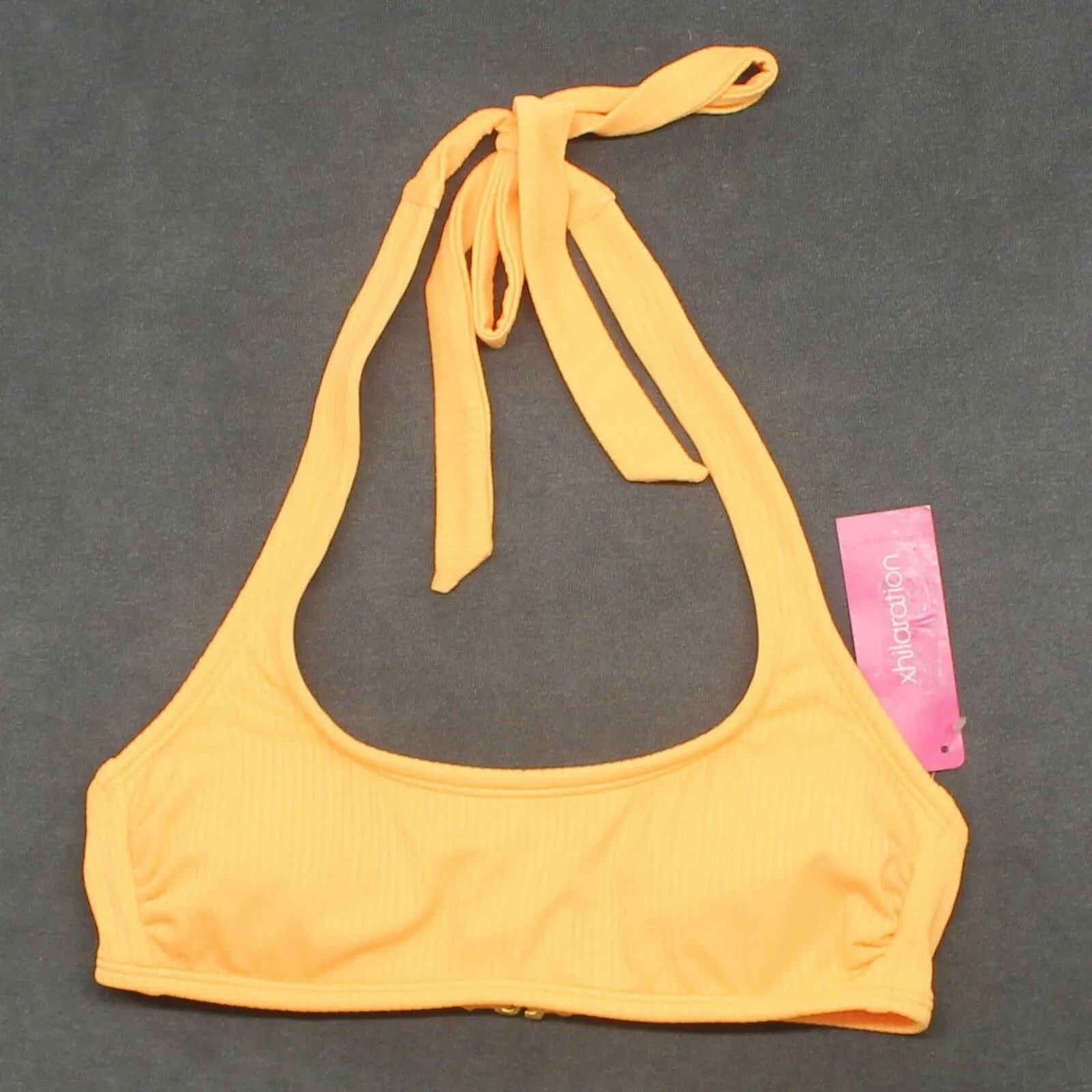 Xhilaration Women's Ribbed Halter Bralette Bikini Top