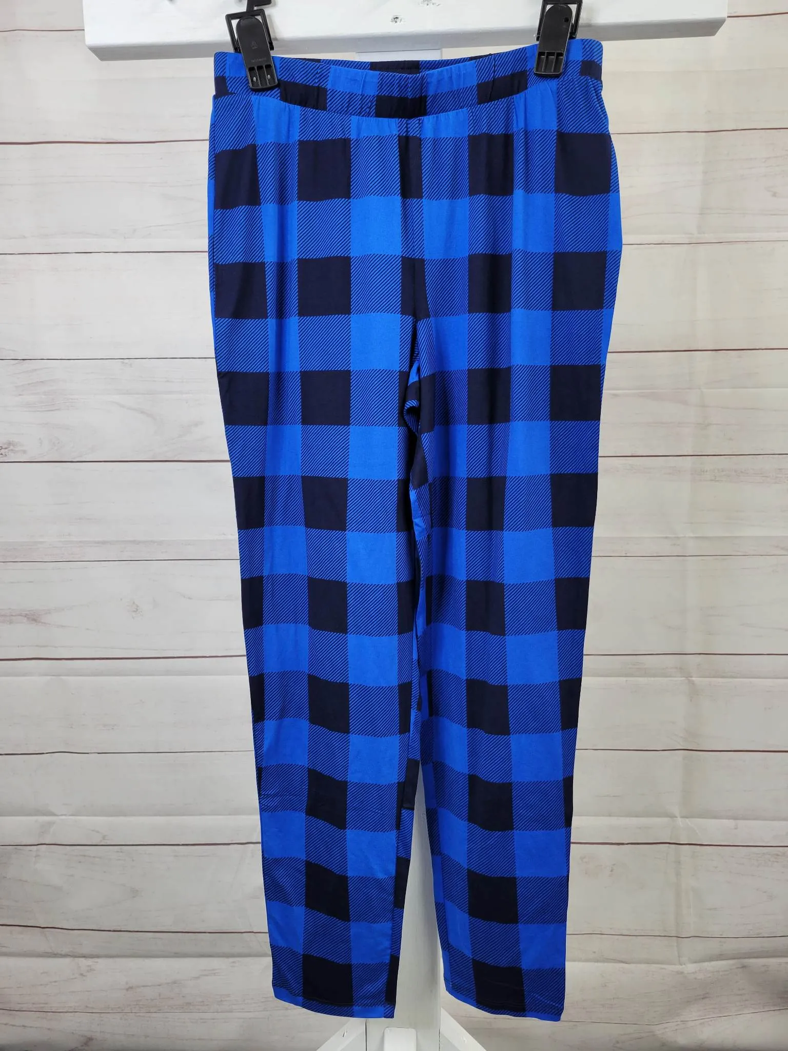 XSMALL COBALT A459555 AnyBody Lush Jersey Lounge Set with Drawstring Bag