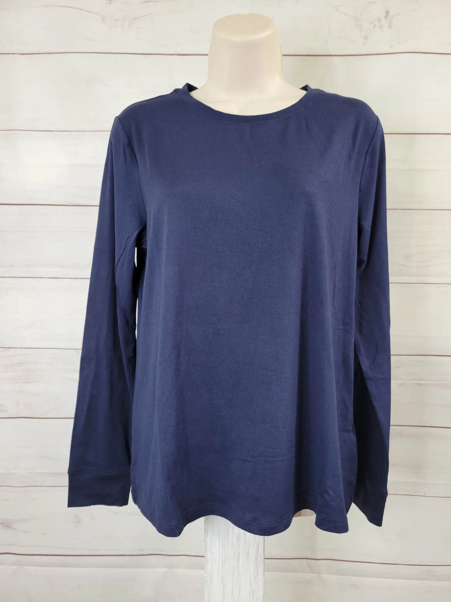 XSMALL COBALT A459555 AnyBody Lush Jersey Lounge Set with Drawstring Bag