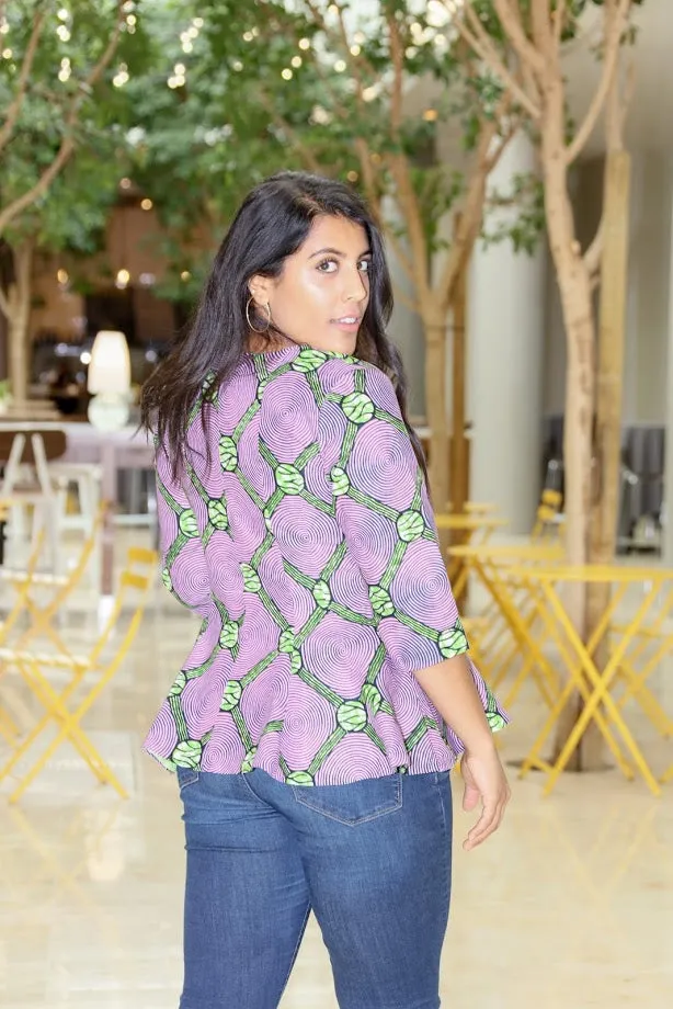 Yaba Top - Peplum Top