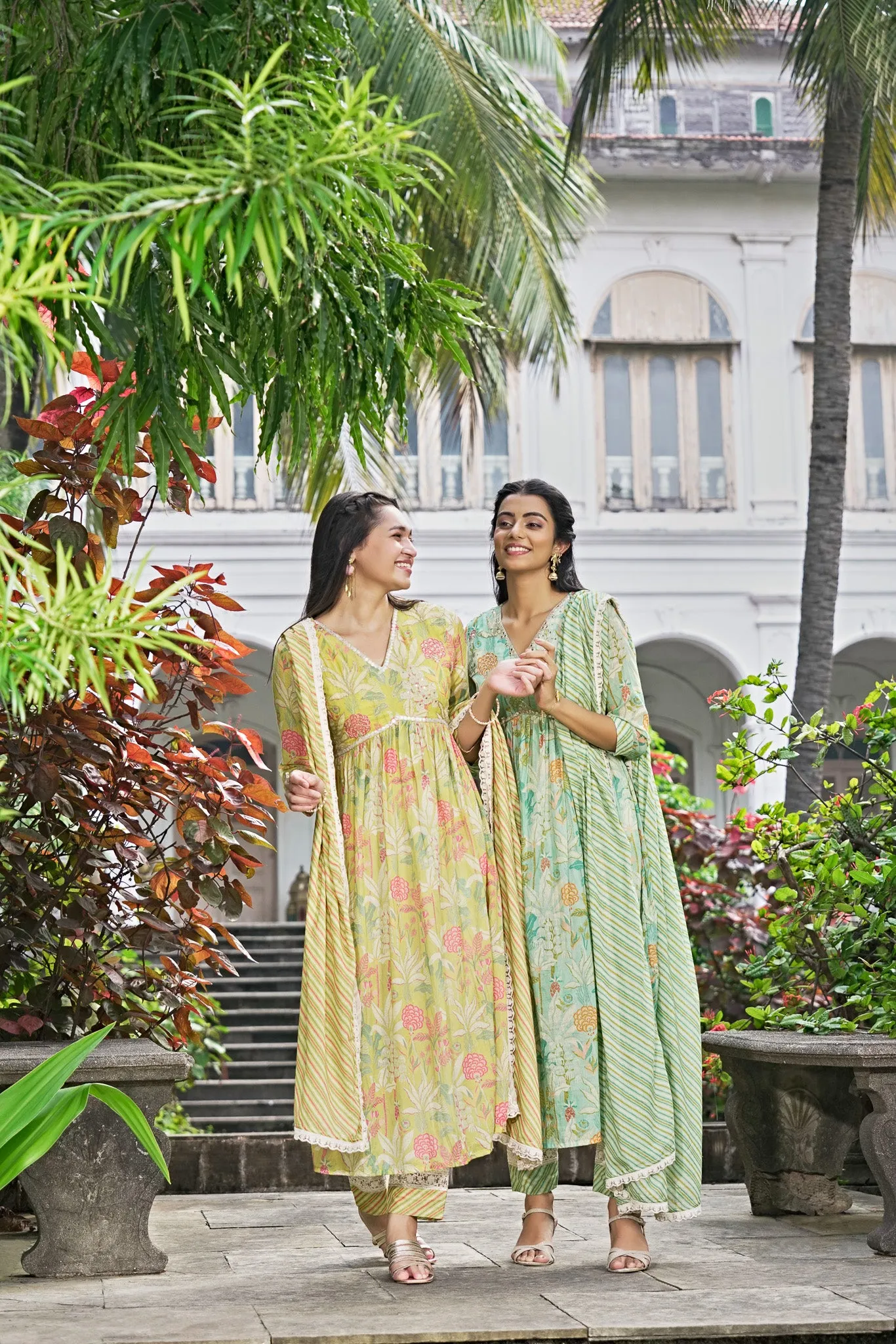 Yellow Mul Cotton Suit Set