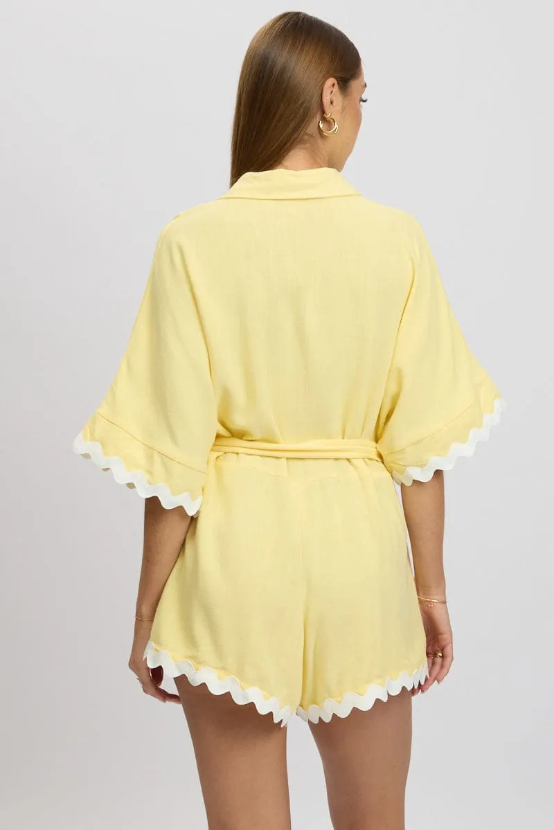 Yellow Oversized Playsuit