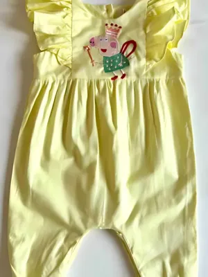 Yellow PeppaPig Romper