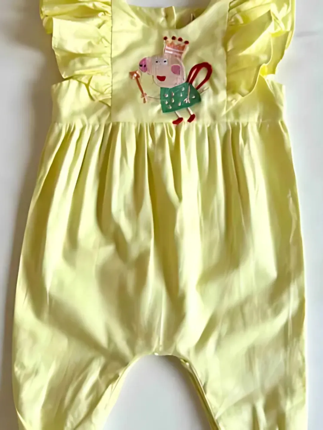 Yellow PeppaPig Romper