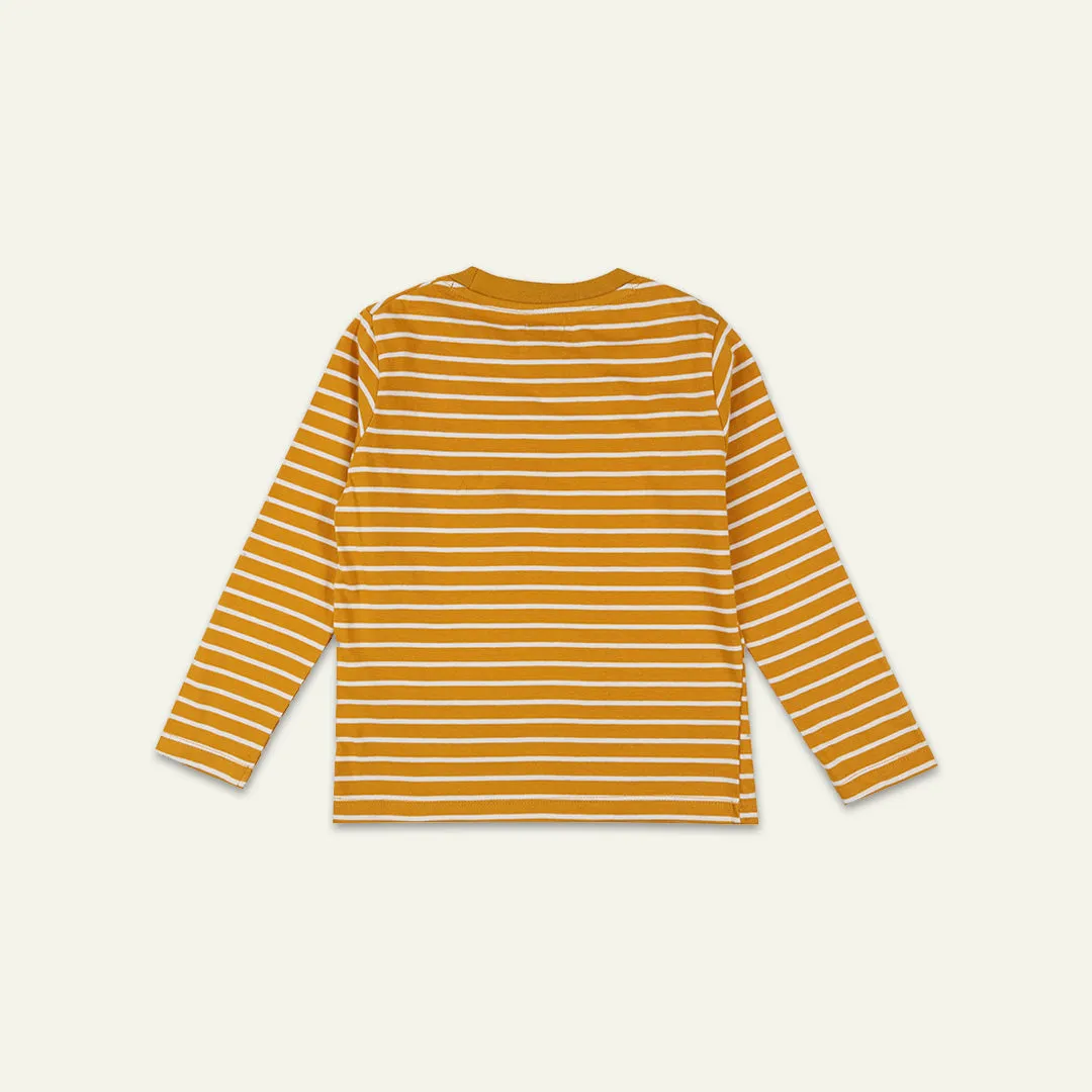 Yellow Stripe Print Top