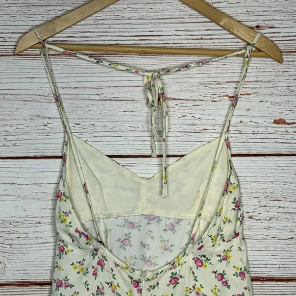 Zara Floral Halter Mini Dress Sz S