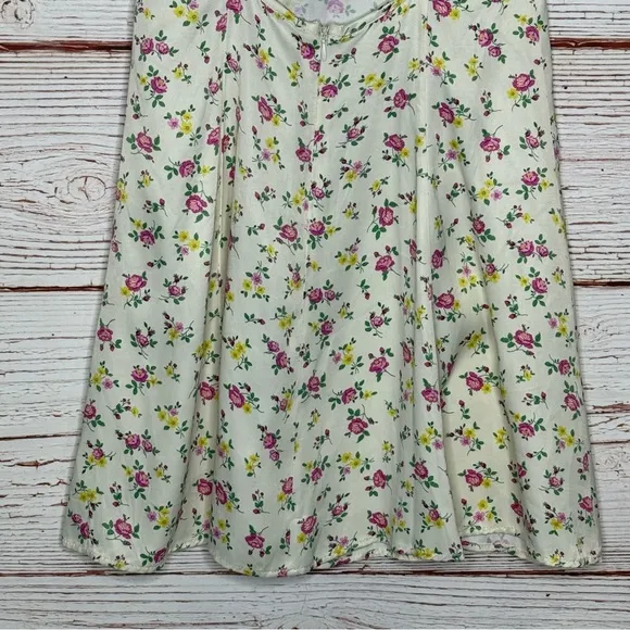 Zara Floral Halter Mini Dress Sz S