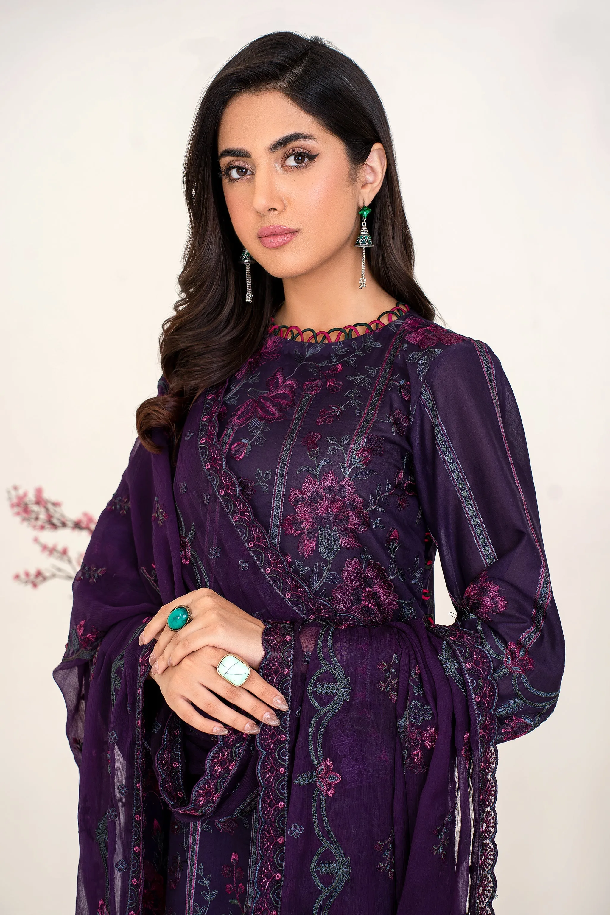 ZEL 07 Purple Haze| Zarif Unstitched Lawn | Eid Ul Adha Collection23