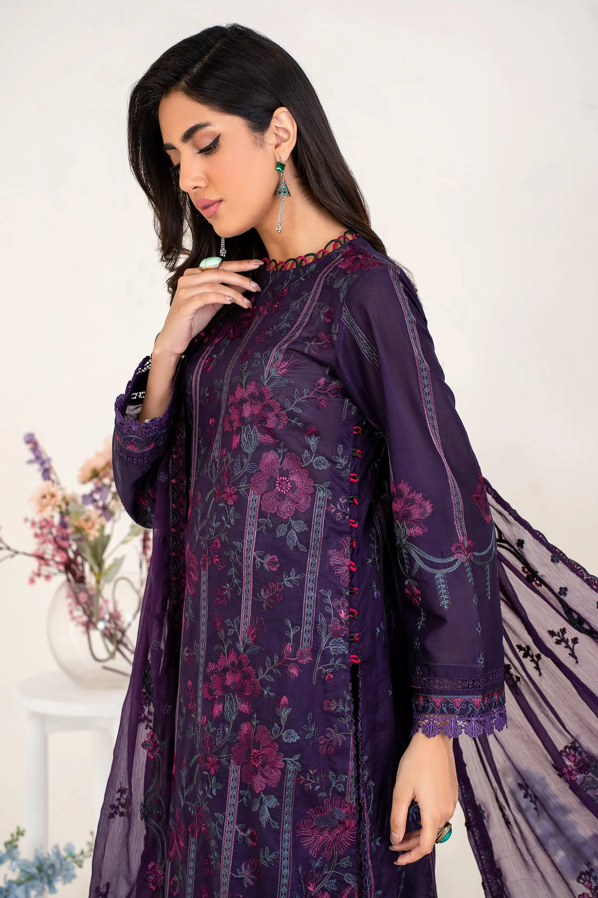 ZEL 07 Purple Haze| Zarif Unstitched Lawn | Eid Ul Adha Collection23