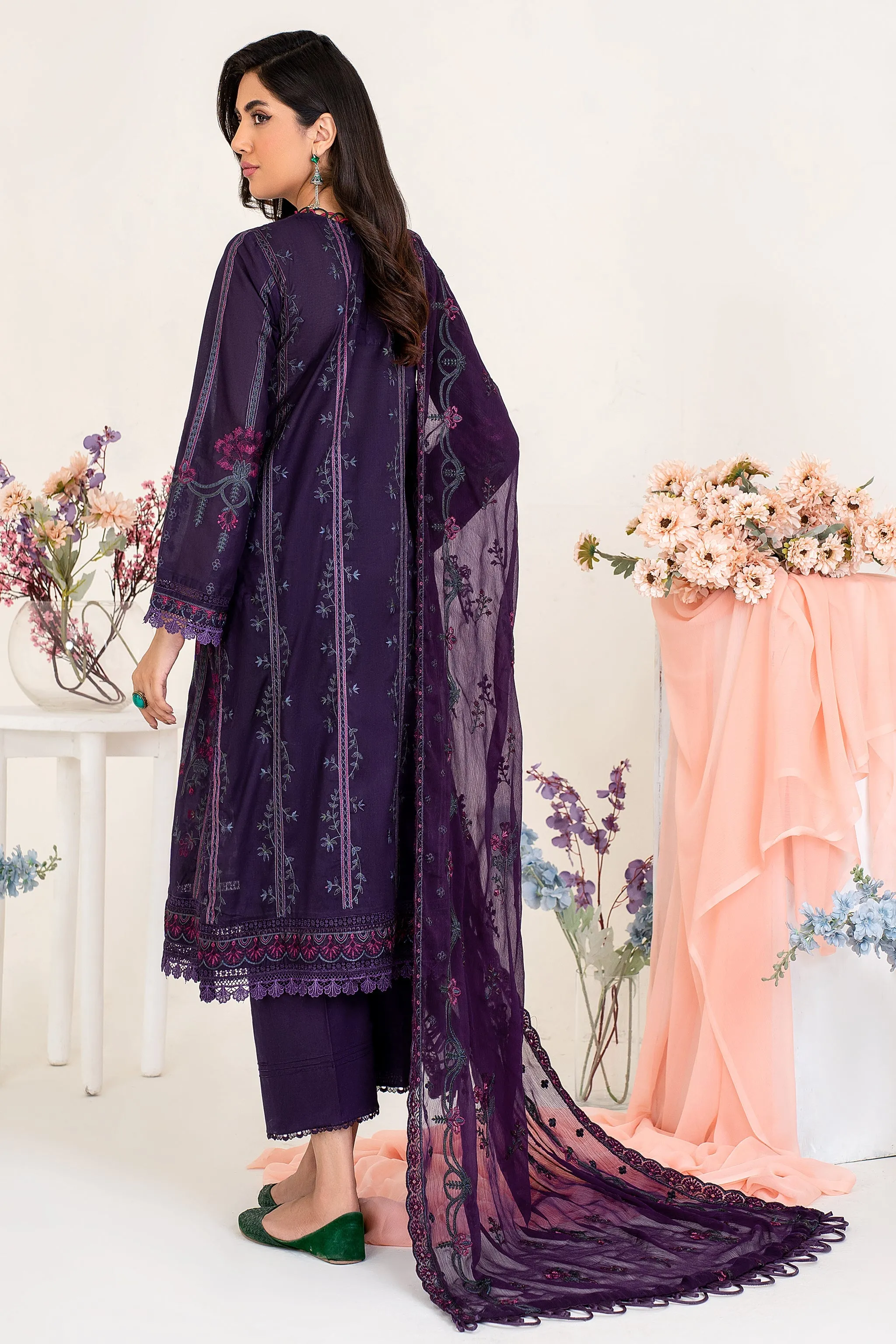 ZEL 07 Purple Haze| Zarif Unstitched Lawn | Eid Ul Adha Collection23