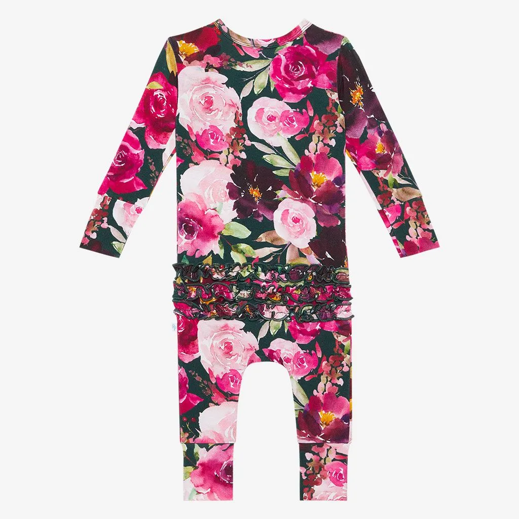 Zelda Long Sleeve Ruffled Romper