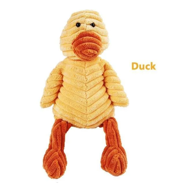 Zoo Plush Chew Squeaky Toys