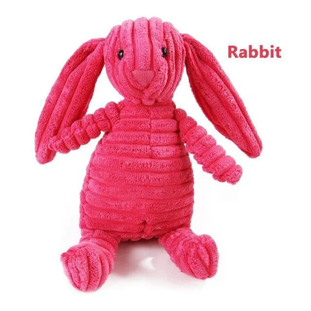 Zoo Plush Chew Squeaky Toys
