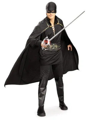 Zorro Deluxe Adult Costume Size Xl